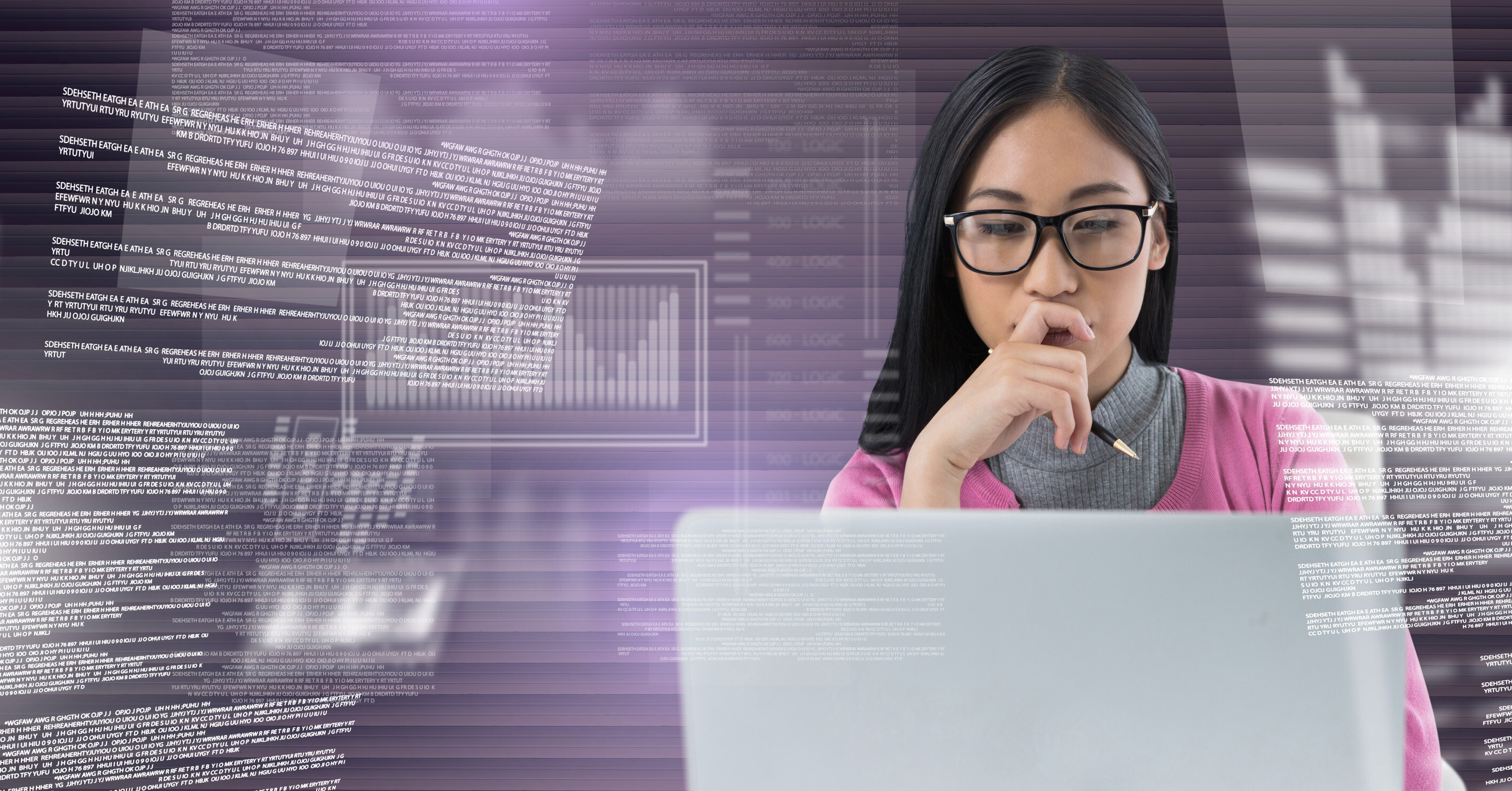 AI analyzing business data